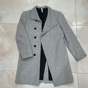 Zara Man Gray Peacoat